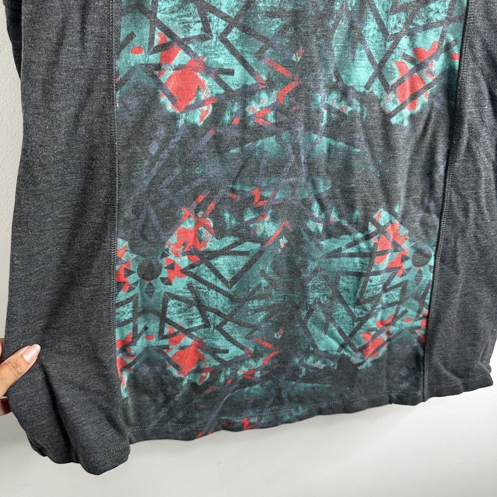 Title Nine Holiday Gadget Tunic Dress Womens M Gray Cowl Neck Long Sleeve Pocket - Picture 7 of 13